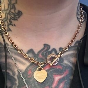 Rose Gold Heart Pendant Necklace